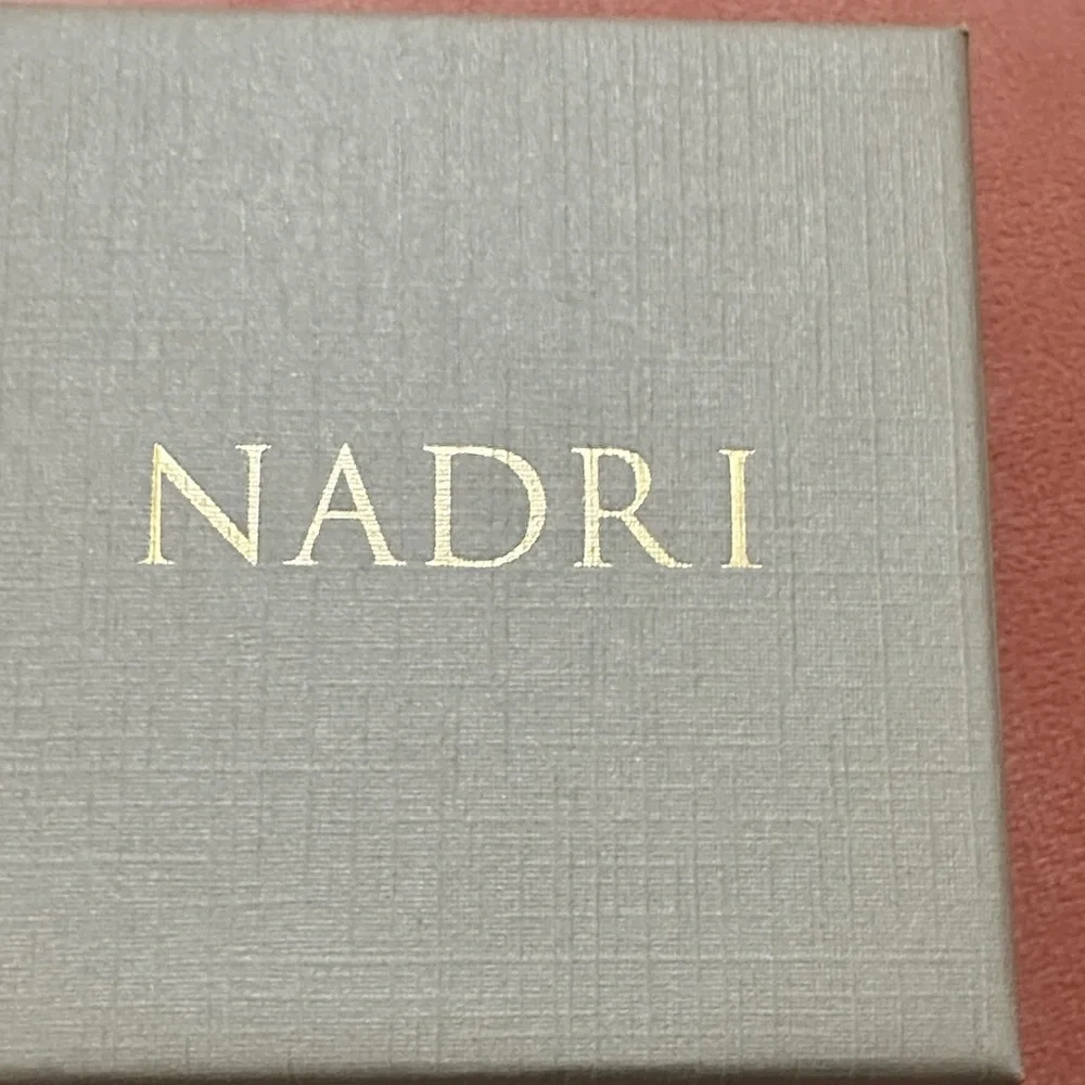 Nadri Gold Link Necklace with Marquise Crystal - Picture 4 of 4